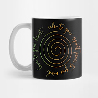 The spiral cycle of life, death and rebirth Mug